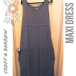 Long Gray Maxi Dress